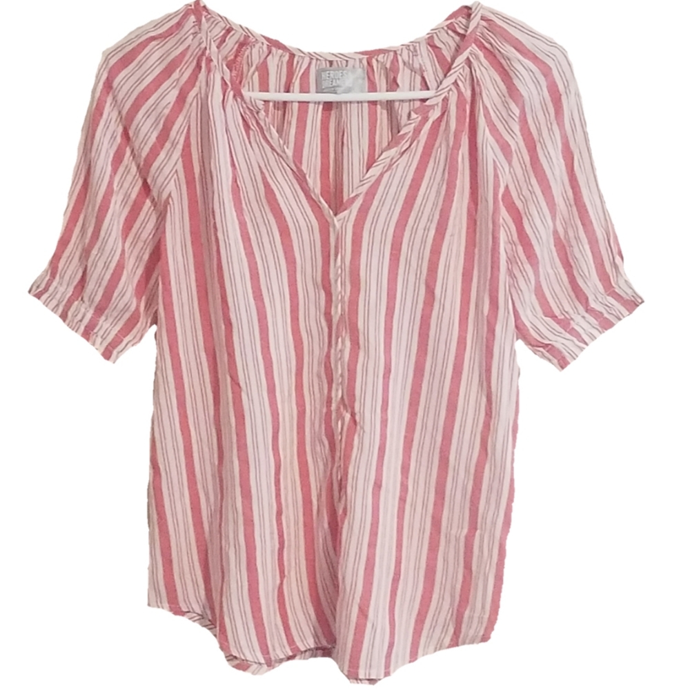Heroes & Dreamers striped boho style short sleeve
